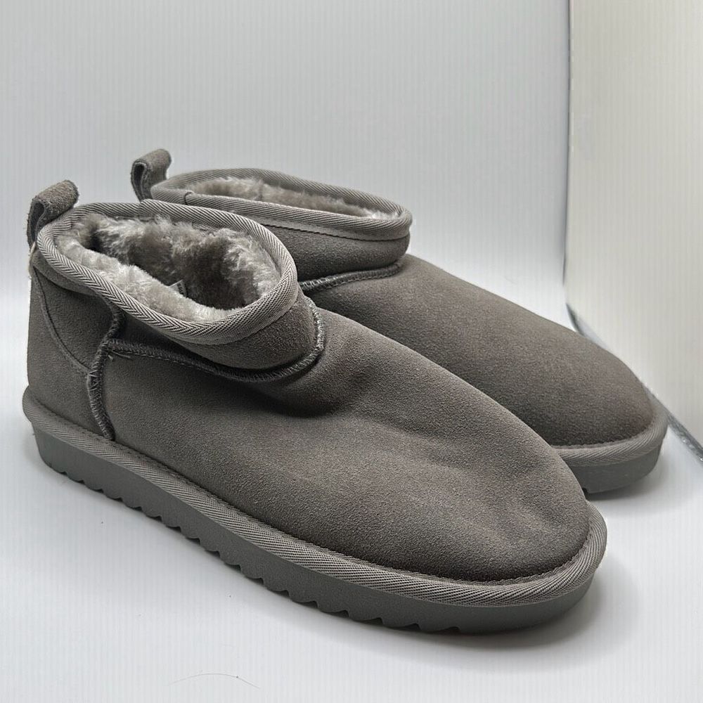 CUSHIONAIRE Women's pull on boot 7.5 GRAY